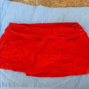 J. Crew Red Swim Skirt Bikini Bottom